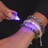 Obsidienne | Argent | Bracelet macramé verre luciole